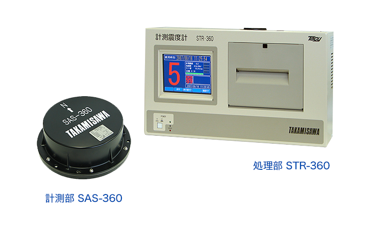 Developed Seismic Intensity Meter STR-360 Type