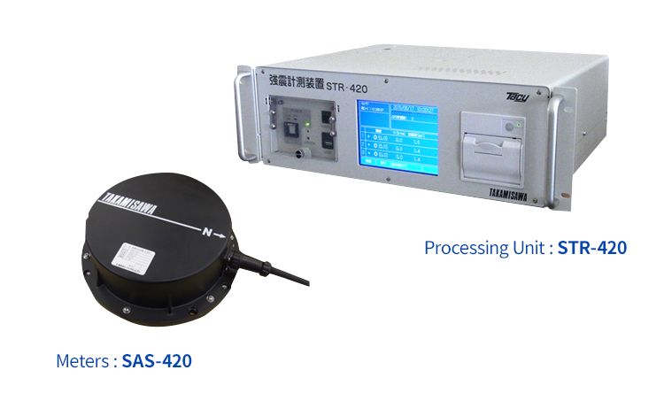 Developed Strong Shock Measurement Equipment STR-420 Type