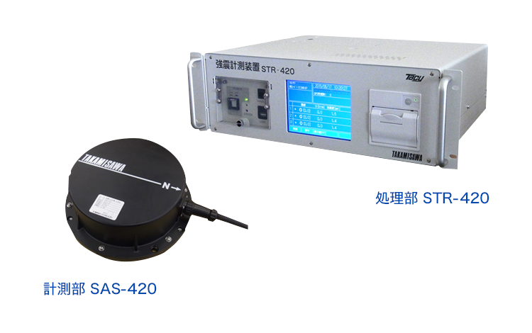 強震計測装置STR-420型開発