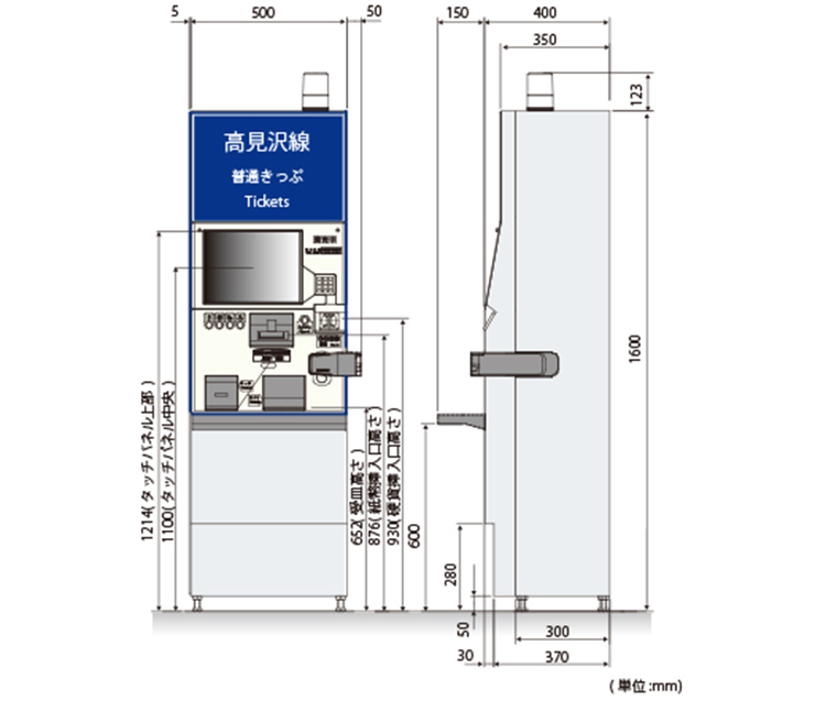 ULCV-7100外形寸法図