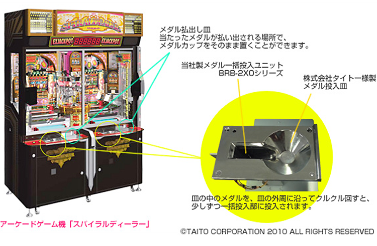 メダル一括投入ユニット